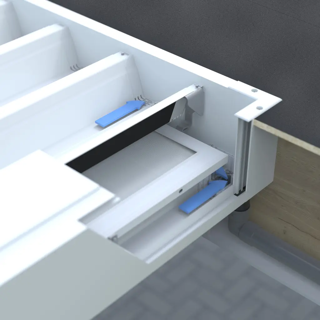 Integrated water drainage