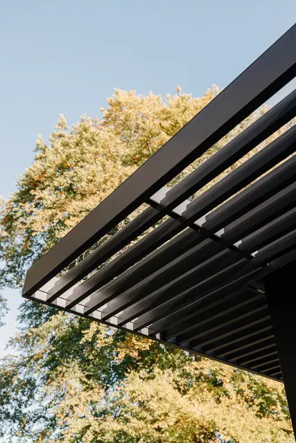 Auvent à claire-voie