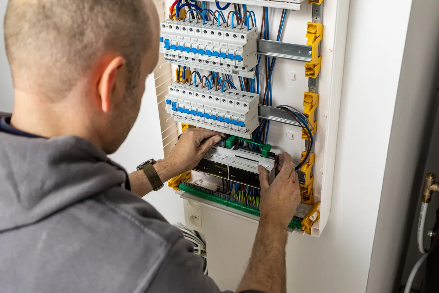 Installatie DIN rail
