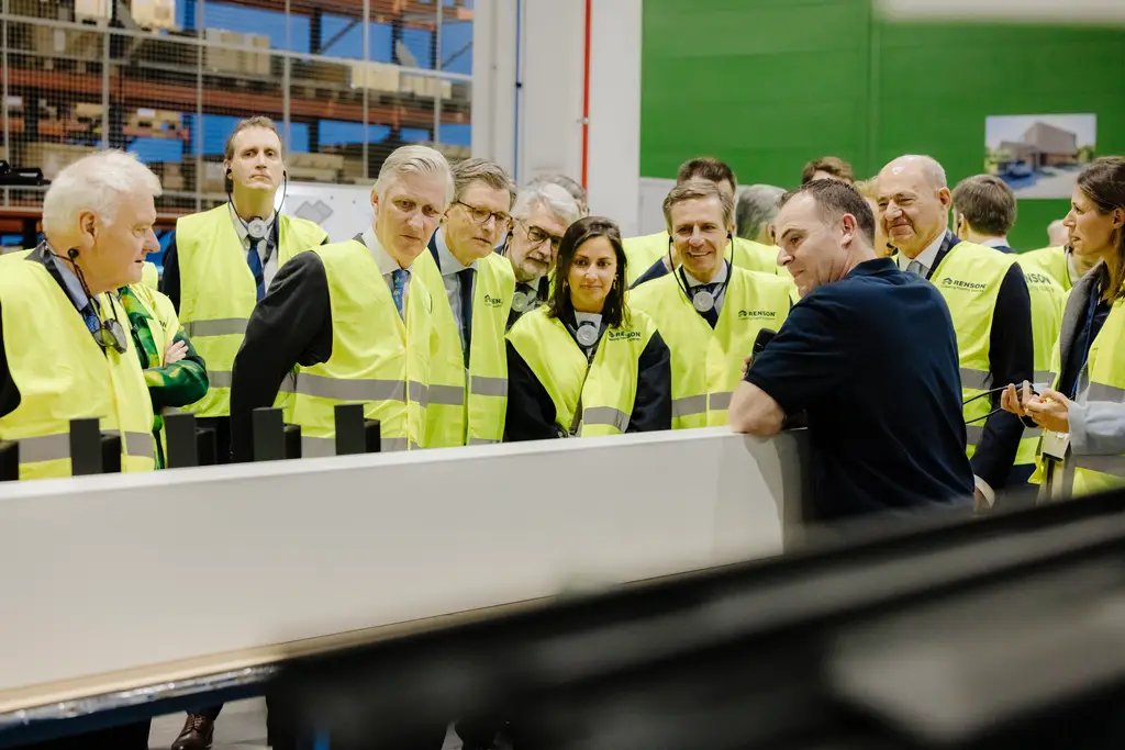 Koning Filip bezoekt Renson