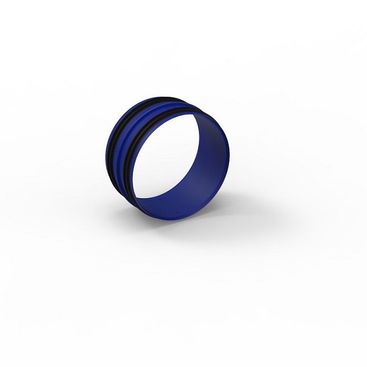 Easyflex connector with integrated rubber gaskets, round Ø125mm