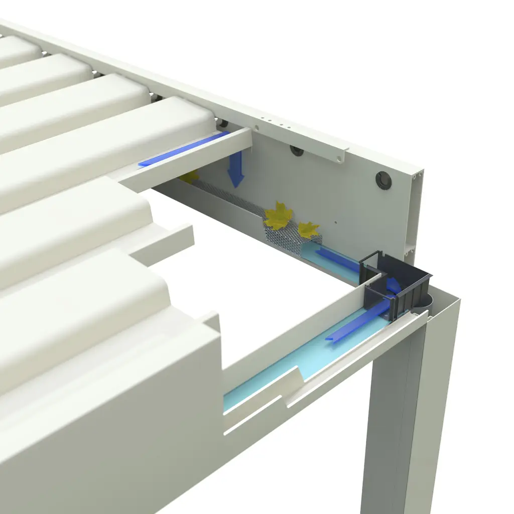 Integrated water drainage